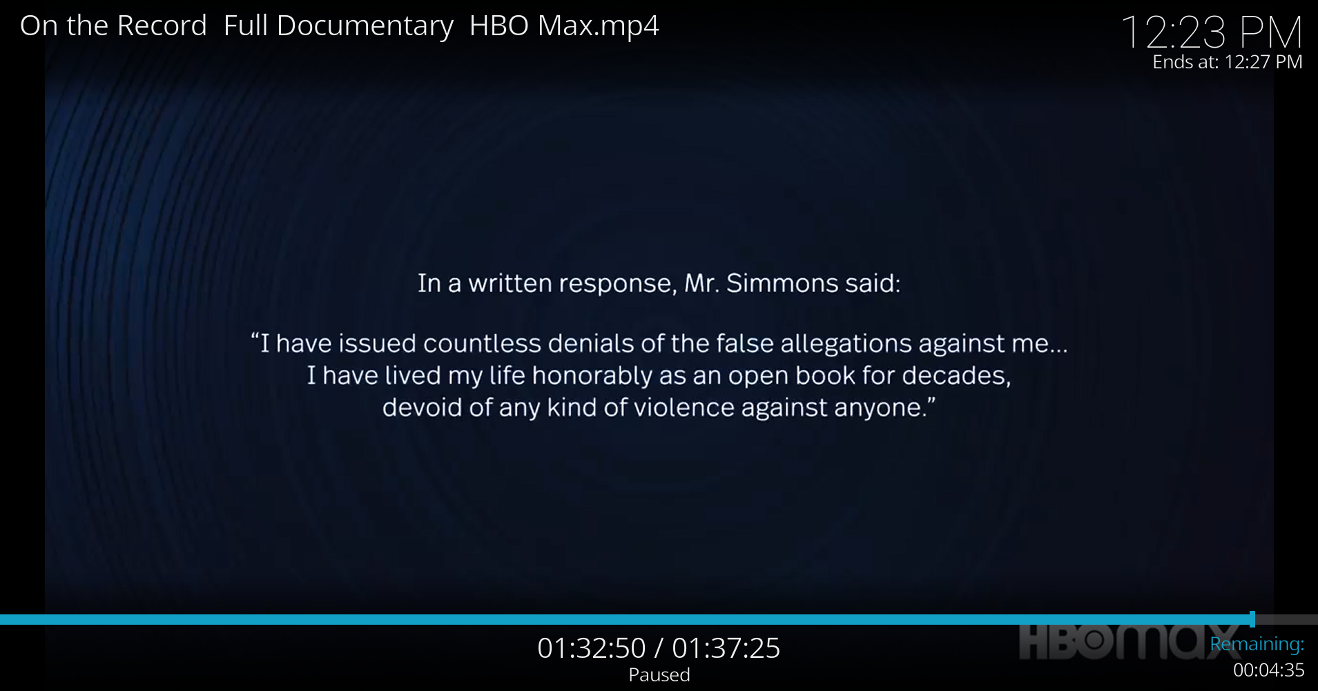 Russell Simmons response